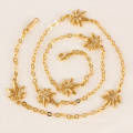 Precio atractivo nuevo tipo 18k joyas de collar de color oro sólido
